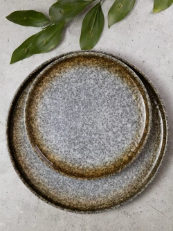 Набор 2 шт тарелок с бортиком, 25,3 см, Осень