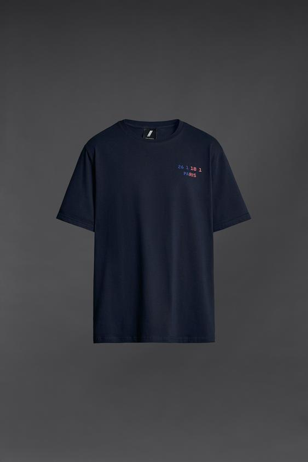 ZARA ФУТБОЛКА С ПРИНТОМ PARIS, МОРСКОЙ СИНИЙ