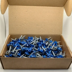 Саморезы кровельные по дереву 4.8х29 RAL 5005 (сигнальный синий) 1кг
