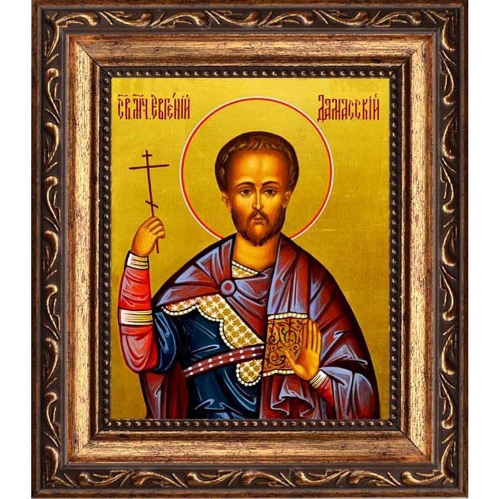 Евгений Дамасский мученик. Икона на холсте.