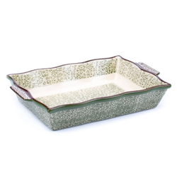 Форма для запекания керам, 25х39 см, прямоуг, Attribute, Verde, ABK103