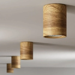 Светильник потолочный светодиодный LUMENTO / Точечный накладной деревянный