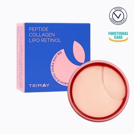 Разглаживающие патчи для век с пептидами и ретинолом Trimay Wrinkle Smoothing Gel Eye Patch