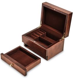 JW-01 Шкатулка деревянная под украшения 17х13 см