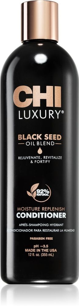 CHI Luxury Black Seed Oil Moisture Replenish Conditioner - увлажняющий кондиционер для легкого распутывания волос /   355  ml  / GTIN 633911788424