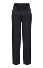 0065W9,Брюки Зауженные из Сатина,Черный