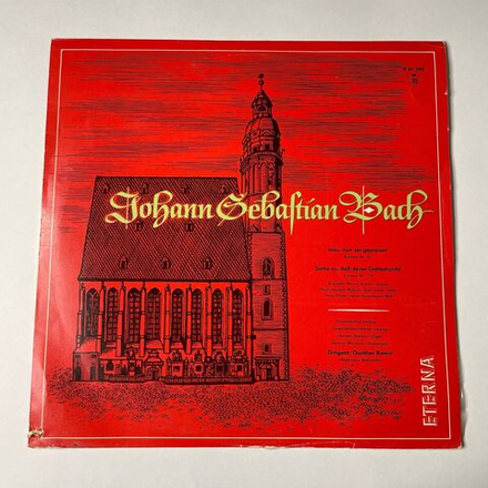 Винтажная виниловая пластинка LP J. S. Bach И. С. Бах,Jesu, Nun Sei Gepreiset (Kantate Nr. 41) / Siehe Zu, Dass Deine Gottesfurcht (Kantate Nr. 179) (ГДР 1963)