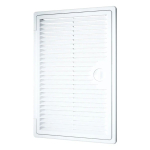 Решетка вентиляционная пластик, 200х300 мм, с дверцей, бел, Эра, 2030ДФ