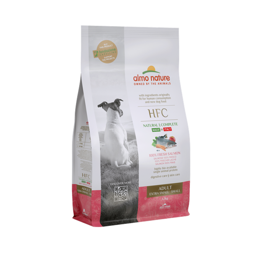 Almo Nature Для взрослых собак со свежим Лососем (50% рыбы) для карликовых и мелких пород (XS-S Adult Salmon) 1,2 кг