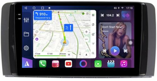 Магнитола для Mercedes-Benz R W251 2005-2015 - FarCar S400-TS18 монитор 9.5" QLED на Android 14, CarPlay, 4G SIM-слот