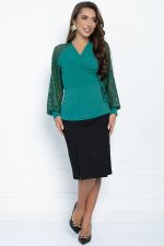 Блуза Эдеса (зеленая) Б11334 LT Collection