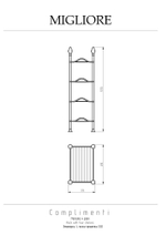 Полка Migliore Mirella 26627 хром