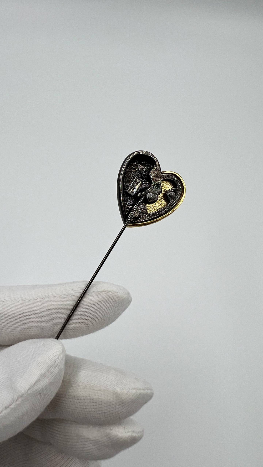 Брошь булавка Сердце Yves Saint Laurent