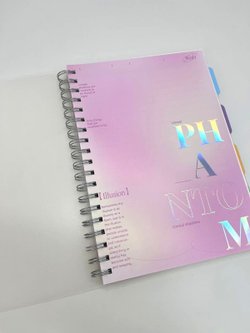 Блокнот тетрадь с разделителями формат В5 175х250 мм 110 листов розовый (3967-7)