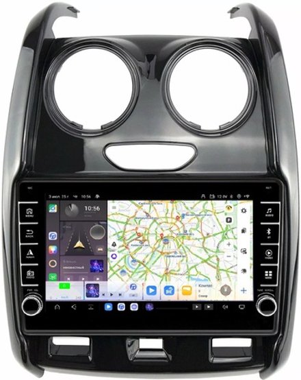 Магнитола для Renault Duster 2015-2020, Lada Largus 2021+ - Carmedia OL-9115-2 (кнопки и крутилки) Android 13, TS20, 6+128Гб, CarPlay, 4G SIM-слот