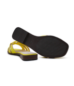 Кожаные шлепанцы Guess - лимонный(FLJSYM LEA03)