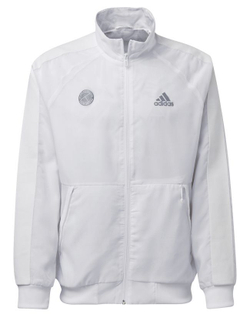 Мужская теннисная кофта Adidas Tennis Uniforia Jacket M - white/reflective silver/dash grey