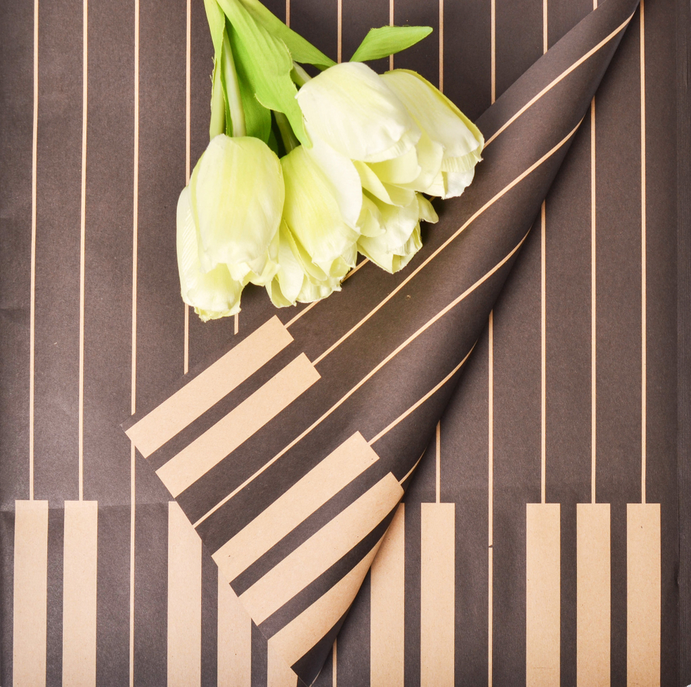 Крафт листы "Клавиши" 60*60см/20шт