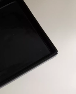 ZARA HOME ПОДНОС ДЛЯ ВАННОЙ ИЗ БЛЕСТЯЩЕГО ФАЯНСА, ЧЕРНЫЙ