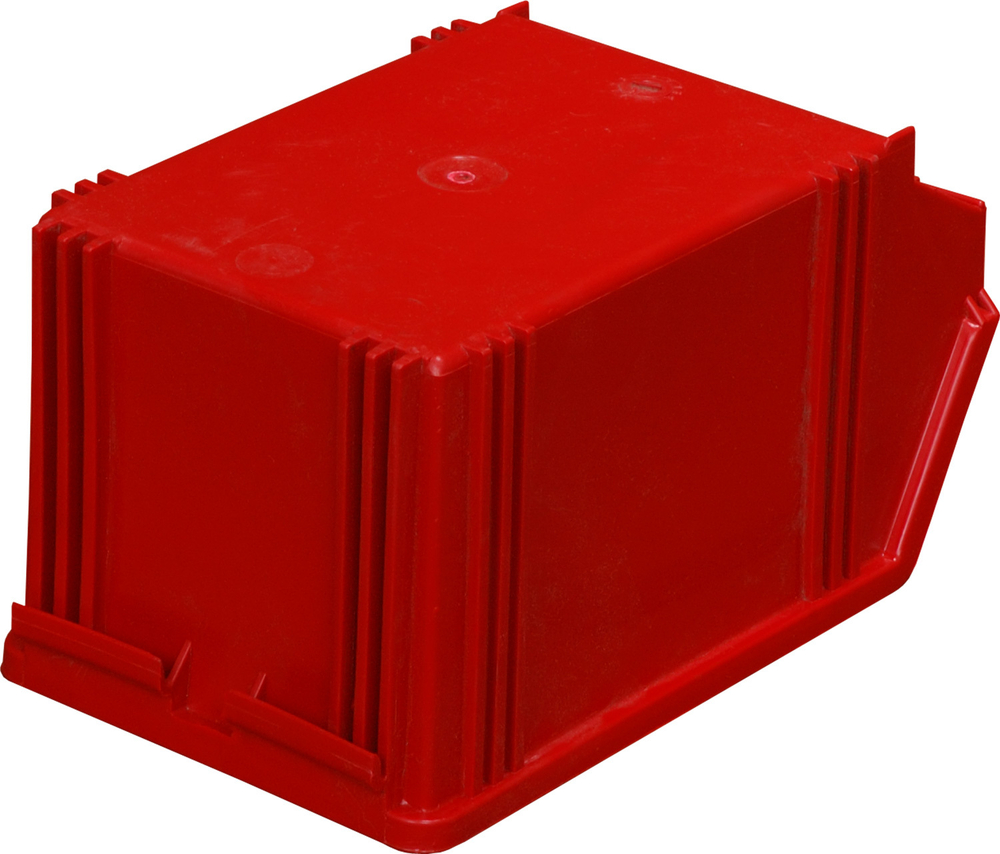 Ящик сплошной 250×148×130 мм, объем 4.81 л., арт.: 7967, красный, код: 00565