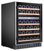 Винный шкаф Temptech Premium WPX60DCB двухзонный черный