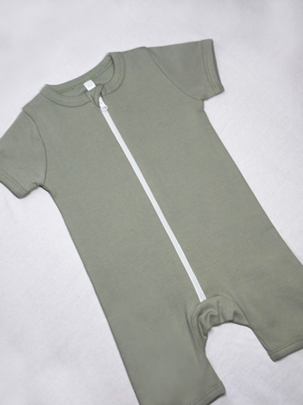 Полукомбинезон-песочник на молнии Шалфей RinaAmari