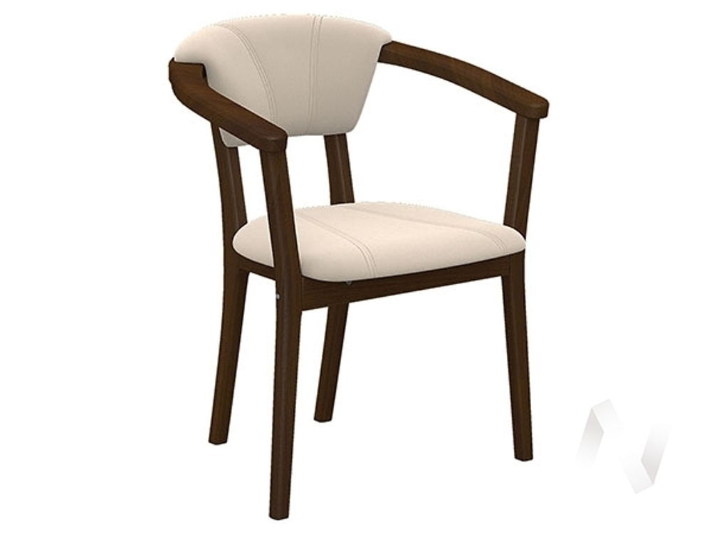Стул-кресло Н (орех лак/TENERIFE CREAM)