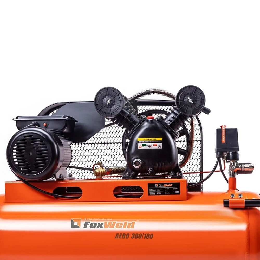 FoxWeld AERO 380/100 масляный ременной компрессор 5962