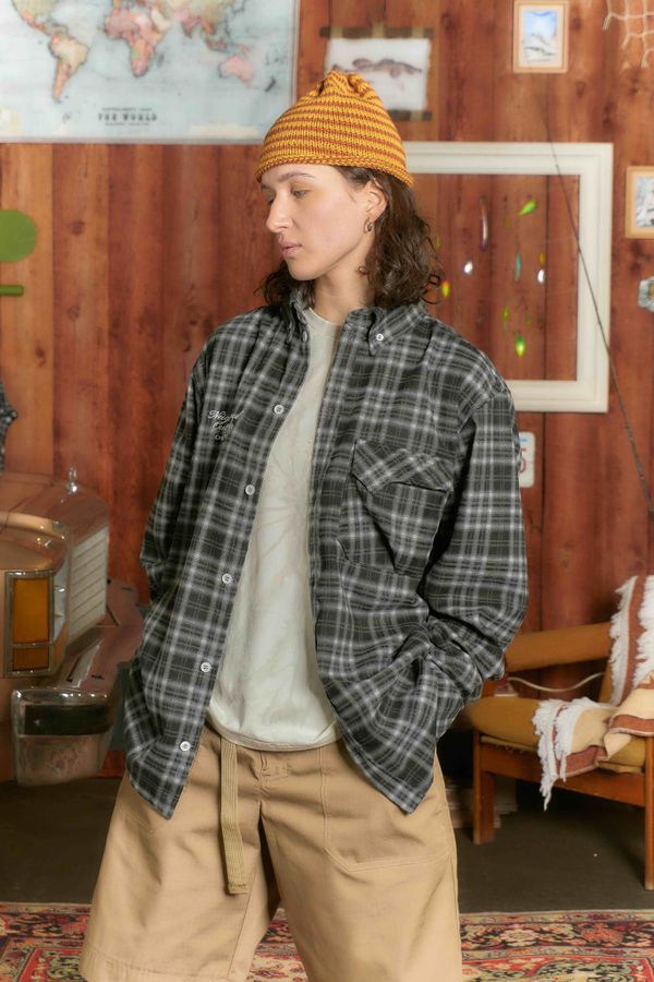 Рубашка Human Flannel Black - фото 7