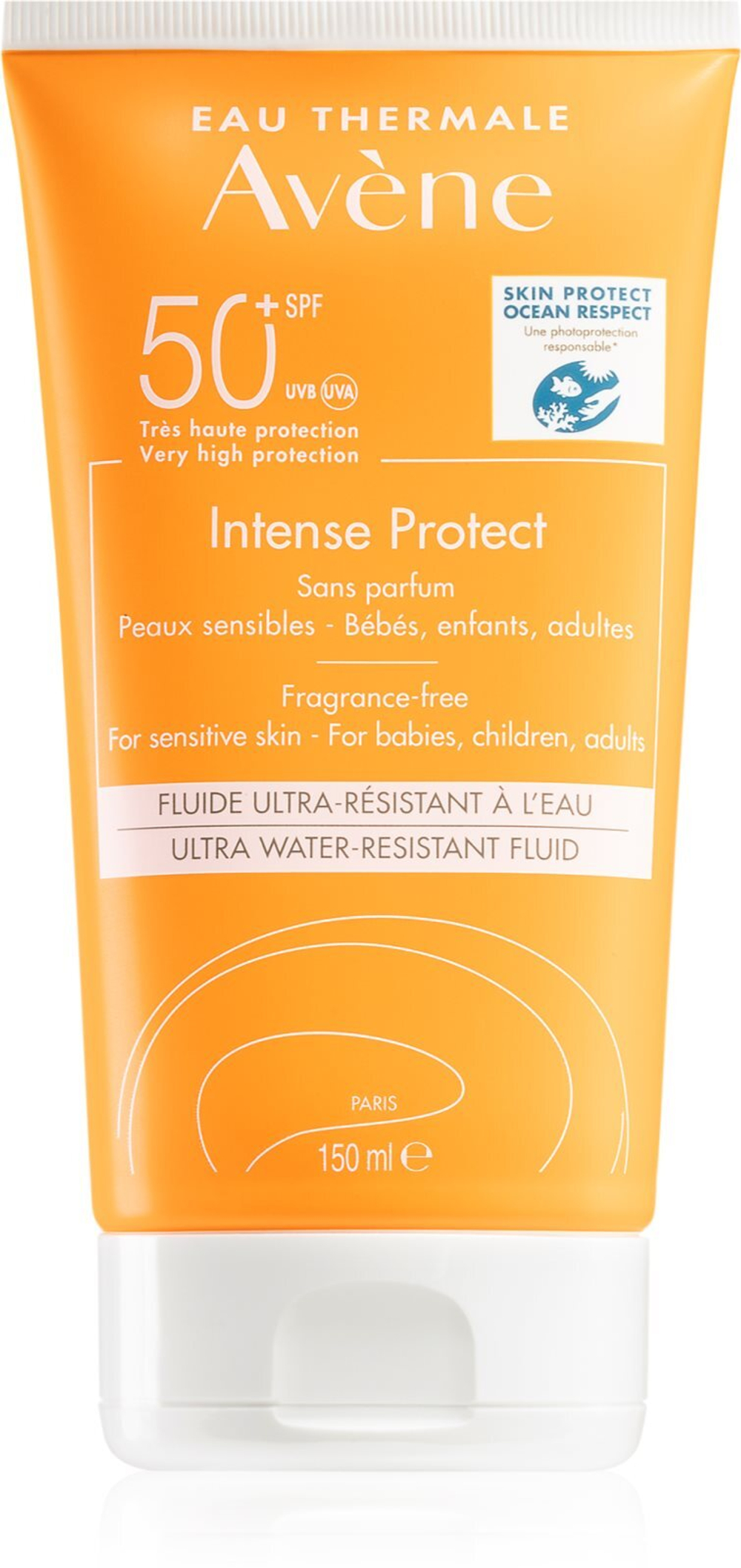 Avene Sun Intense Protect - защитный флюид SPF 50+ /   150  ml  / GTIN 3282770141214