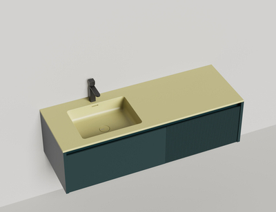 Подвесная тумба со столешницей Salini Domino 180x50 эмаль Onda Plus 27D118ON