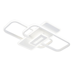 Потолочный светодиодный светильник 125Вт, 9200лм, 3000-6500K, Ra>80, плавная регулировка мощности, изменение цветовой температуры, ночник, пульт, металл/акрил, белый