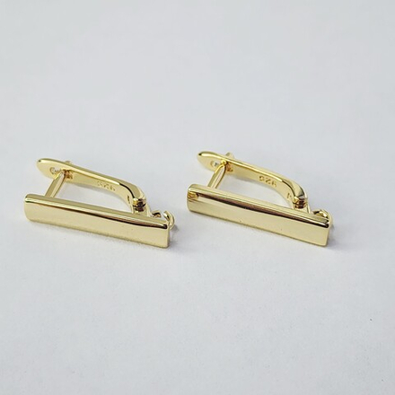 Ювелирные швензы, английский замок, позолота, люкс фурнитура