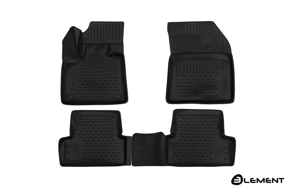 Коврики в салон для PEUGEOT 3008 2016-2023, SUV, 4 шт. (полиуретан) арт.ELEMENT3D3835210K