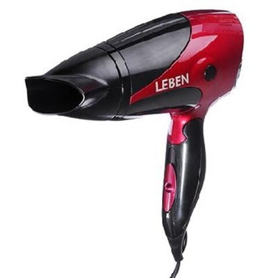Фен LEBEN 259-128 черный с фиолетовый
