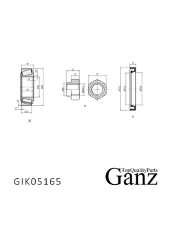 Подшипник ступицы передний для ВАЗ 2121, 2123 GANZ GIK05165
