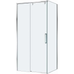 Душевой уголок BelBagno SOFT_CLOSE-1-AH-1 100х80 стекло прозрачное/профиль хром