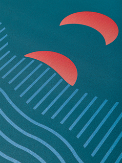 ULTRAцепкий 100% каучуковый коврик для йоги Ultra Eclipse Sea 185*68*0,5 см