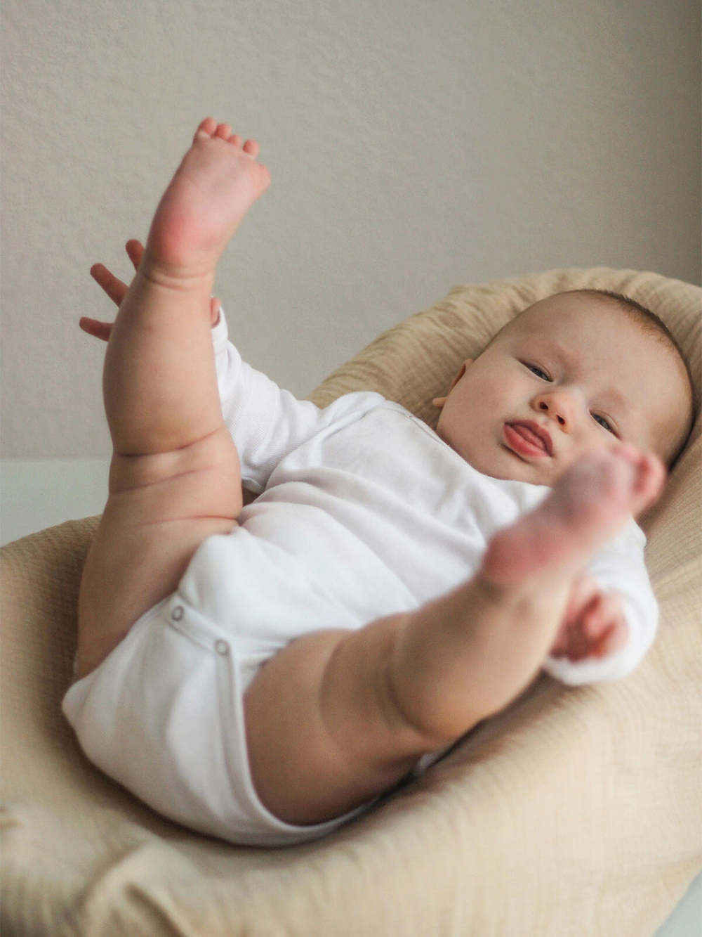 Боди Mjölk White с длинным рукавом, уценка