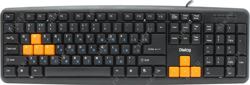 Клавиатура Dialog KS-020U &lt;Black&Orange&gt; &lt;USB&gt; 104КЛ