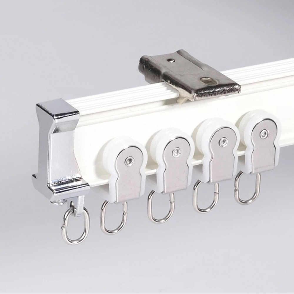 Изогнутый потолочный карниз для штор, алюминий