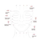 Массажный набор 2в1, роллер и скребок для лица из кварца, нефрита, агата "Anti aging Facial Masage Gift Set"
