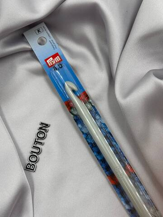 Для вязания "PRYM" 218501 крючок для шерстяной пряжи пластик d 8.0 мм 14 см в блистере