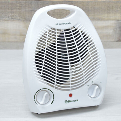 Тепловентилятор SA-0500W 2000Вт спираль, белый