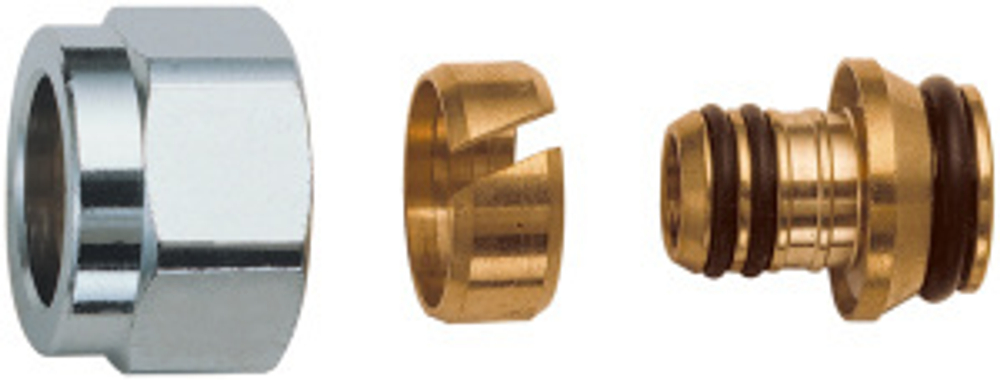 Концовка для м/п труб и труб PEX, 20х2,5, 3/4"EU FAR