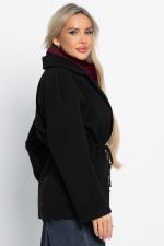 Пальто-пиджак (черный) Б15084-7М LT Collection