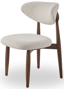 Cтул Comfy 4 бежевая ткань, ножки орех