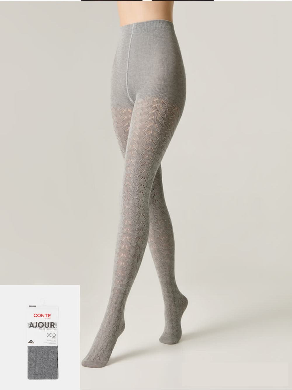 CONTE AJOUR 300 Тёплые ажурные колготки