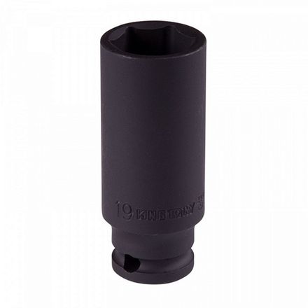 Цена на KING TONY (343519M) Головка торцевая ударная глубокая шестигранная 3/8", 19 мм