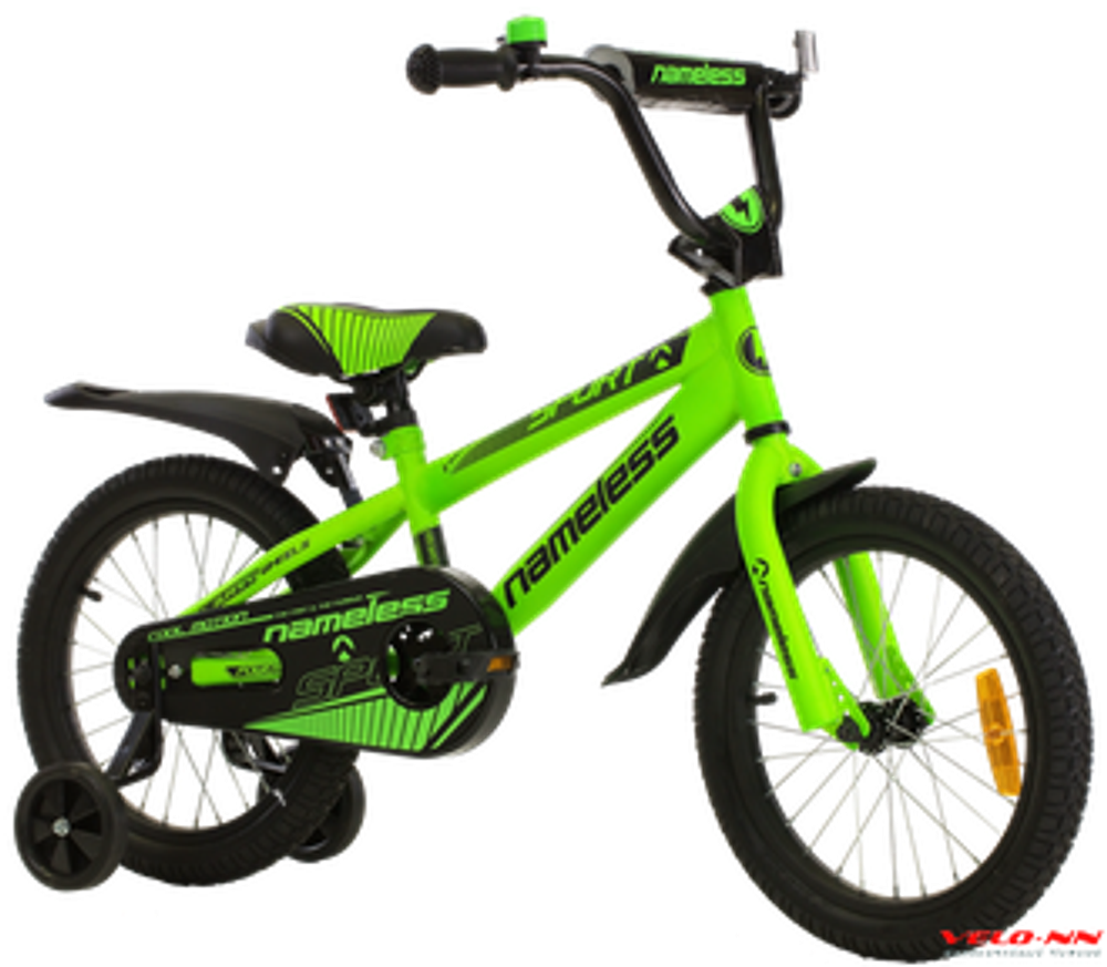 Велосипед 18&quot; Nameless SPORT, зеленый/черный